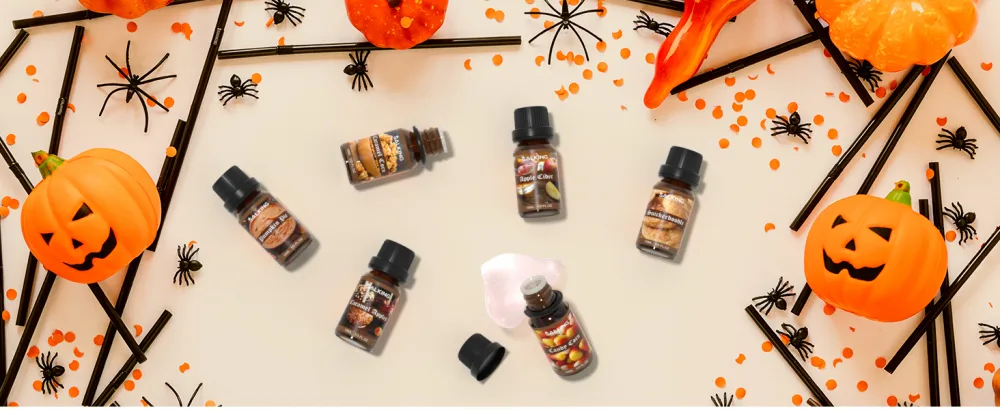 SALKING Halloween Fragrance Oils Premium Essential Oils Gift Set Diffuser Oils Scented Oils for Soaps Candle Making - Pumpkin Pie Caramel Apples Candy Corn Snickerdoodle Caramel Corn Apple Cider - product information 7