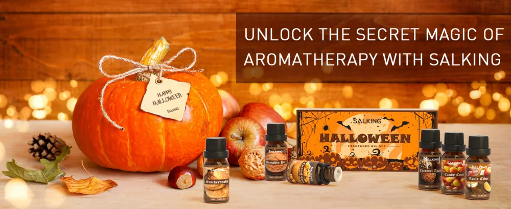 SALKING Halloween Fragrance Oils Premium Essential Oils Gift Set Diffuser Oils Scented Oils for Soaps Candle Making - Pumpkin Pie Caramel Apples Candy Corn Snickerdoodle Caramel Corn Apple Cider - product information 8