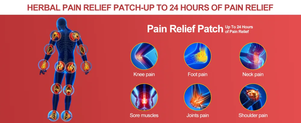 Pain Relief Patch 20 Patches Knee Pain Relief Plaster 8H Natural Patch Relieve Muscle Joint Neck Knee Pains - product information 2