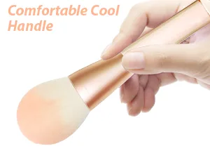 Makeup Brushes HEYMKGO 12pcs Professional Brushes Set Foundation Blending Powder Blush Concealers Eyeshadow Eyeliner Make Up Brush Kits Transparent Handle with a Triangle Puff Orange - concealer brush