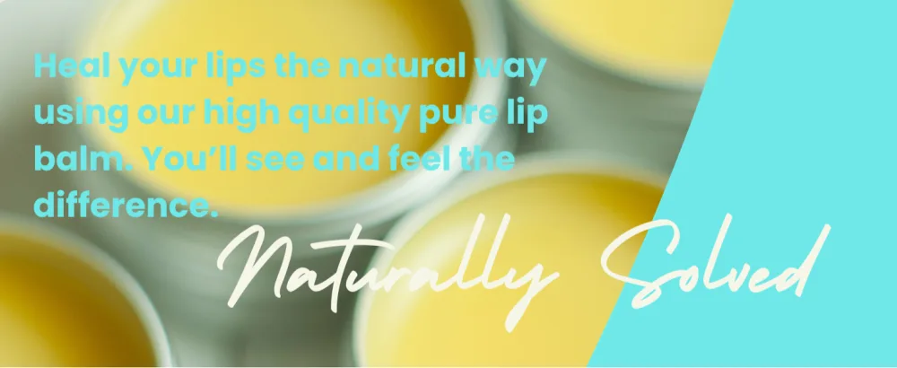 Naturally Solved Cold Sore Relief Balm: All Natural Lip Care - Infused with Peppermint Lemon Tea Tree Lime Oils - Reduces Redness Swelling and Blisters - lip balm cold sore blisters heals relieve pain reduce swelling blistering herpes simplex scabbing