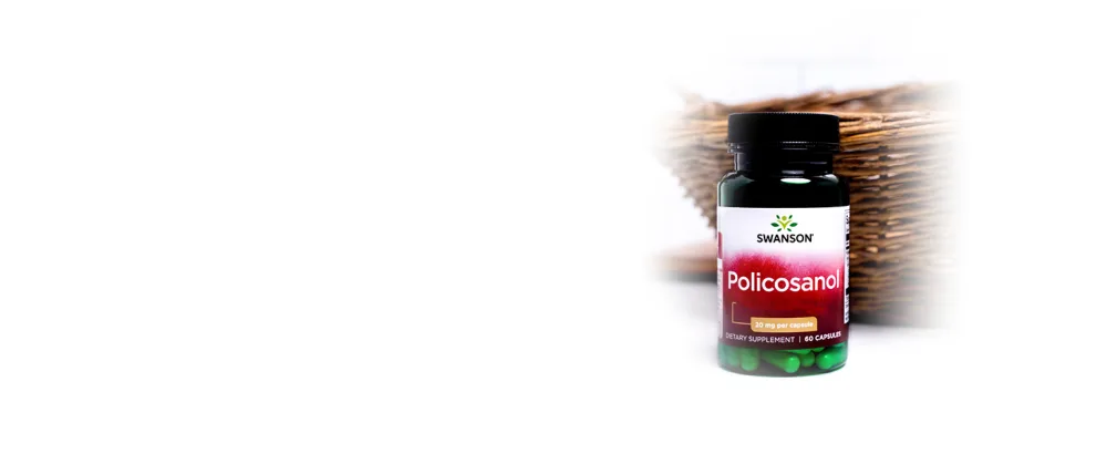 Swanson Policosanol 20mg Extract from Sugar Cane 60 Capsules - SWO-0180 A+