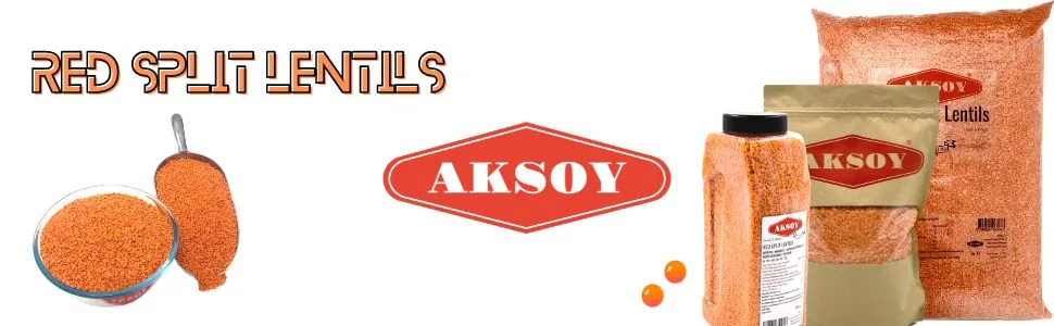 Aksoy Premium Quality Red Split Lentils 5KG 5.0 Kilograms - red split lentils