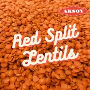 Aksoy Premium Quality Red Split Lentils 1KG 1.0 Kilograms - red split lentils