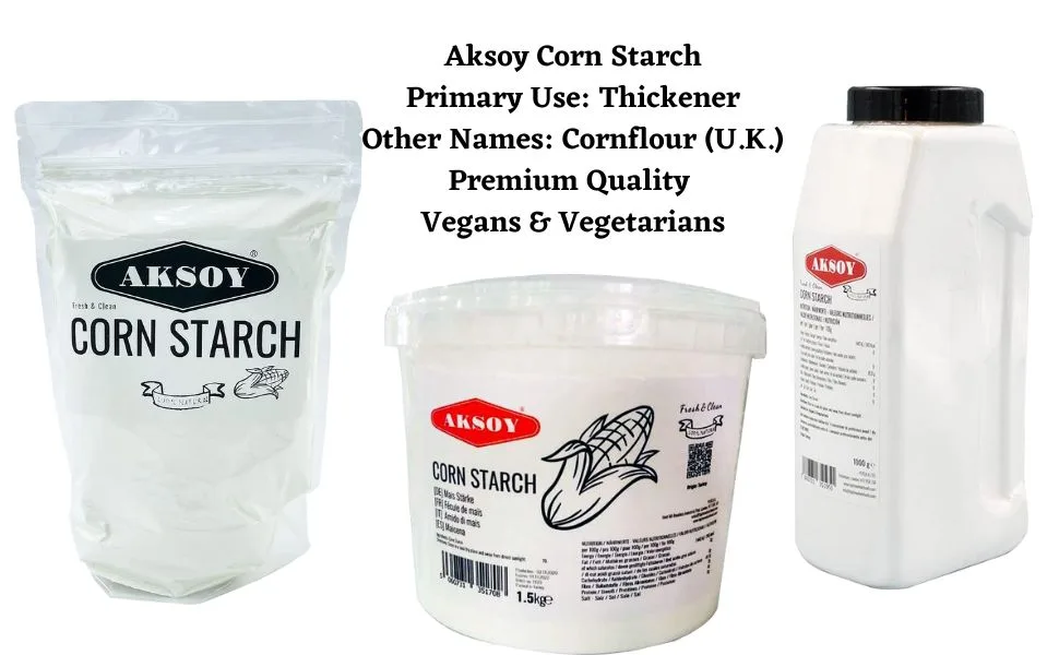 Aksoy Quality Corn Starch - 100% Pure 2.5KG 2.5 Kilograms - Corn starch