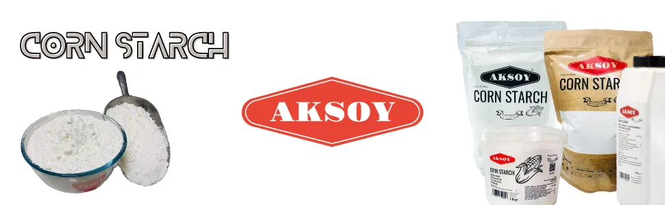 Aksoy Quality Corn Starch - 100% Pure 2.5KG 2.5 Kilograms - Corn Starch banner