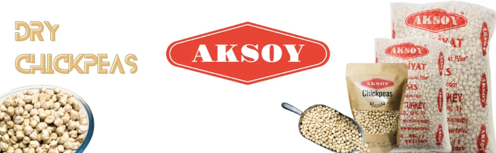 Aksoy Premium Quality Dry Chickpeas XL Size (12mm) 1KG 1.0 Kilograms - Chickpeas