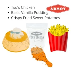 Aksoy Quality Corn Starch - 100% Pure 1.5KG 1.5 Kilograms - corn starch