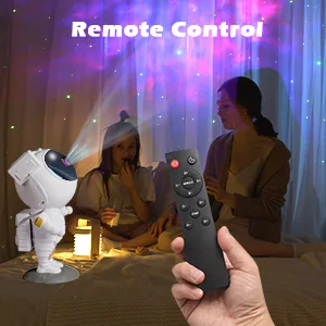 Tellegante Astronaut Galaxy Star Projector Starry Night Light Astronaut Projector with Nebula Timer & Remote Control Bedroom and Ceiling Projector for Children and Adults - Remote Control