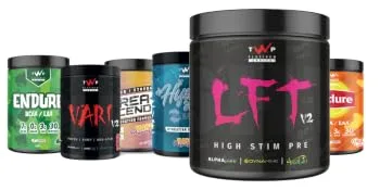 TWP Nutrition Platinum Series LFT V2 High Stim Strong Pre Workout 390g and 30 Servings 9 Great Flavours (Rainbow Candy) - TWP Nutrition