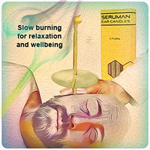 Seruman Therapeutics Natural Ear Candles (3 Pairs) with Protective Discs - product information 5