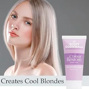 Scott Cornwall Colour Restore Toner Cool Ash 100 ml Ash 100 ml (Pack of 1) - Creates Cool Blondes