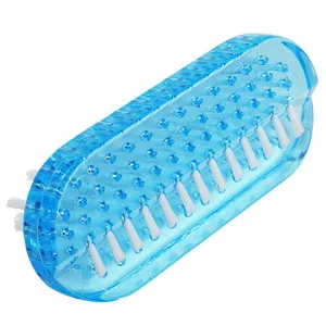 Andux Zone Clear Plastic Hand Brush & Nail Cleaning Brush 2 Pieces MJS-01 (Clear) Transparent/Green - Hand & Nail Cleaning Brush