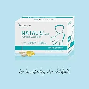 SanaExpert Natalis Pre Premium prenatal multivitamin Supplement with folic Acid Iron Vitamins Minerals 30 Capsules (1) - natalis lact