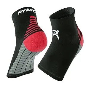 Rymora Plantar Fasciitis Support Socks -Medium Arch Heel and Ankle Compression Socks -Flexible Foot Support Socks for Men and Women -White White (One Pair) Medium: 21-25cm arch circumference - Rymora Plantar Fasciitis Socks with Ankle Support