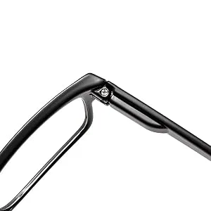 Suertree Reading Glasses Spring Hinge Computer Glasses Square Presbyopic Reader Glasses Aided Eyelasses Unisex 3.5 KS9809 +3.50 Magnification 1 Pc Reading Glasses Black 9809 - product information 5