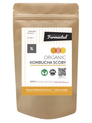 Freshly Fermented Vegan & Organic Kombucha SCOBY (2 Litre Kombucha) - Kombucha
