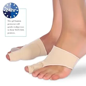 Bunion Corrector Big Toe Straightener with Gel Pads Toe Splints Bunion Splint Support Protectors Sleeve for Hammer Overlapping Toes Hallux Valgus - product information 5
