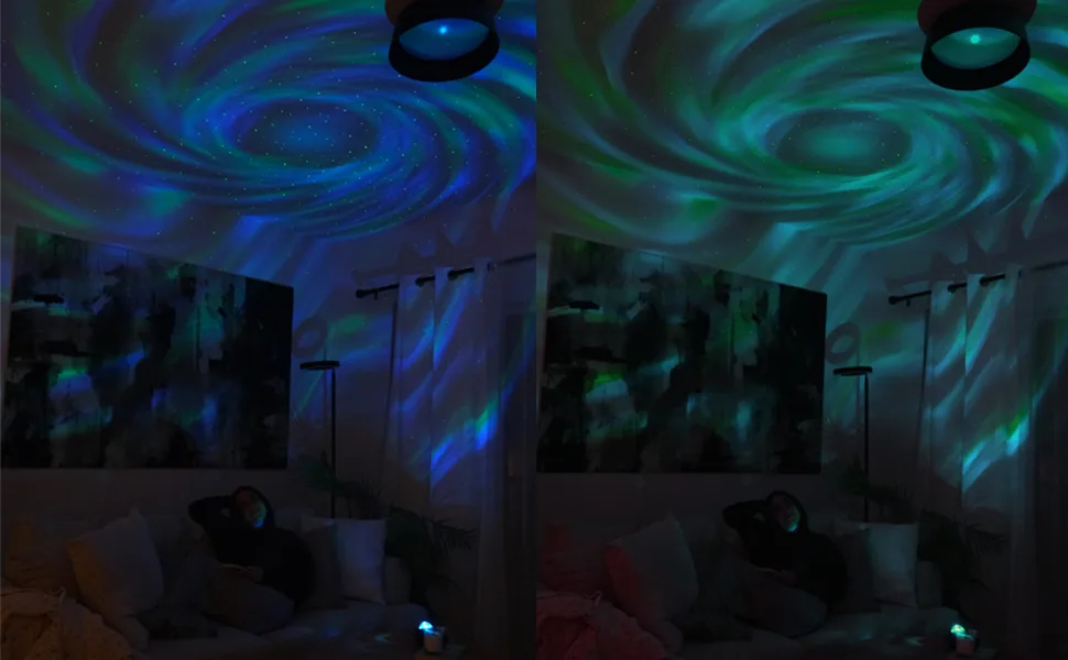 AOELLIT Star Lights Galaxy Starlight Night Light Ceiling Projector for Bedroom Room Home Decor Upgraded Upgraded Black - Galaxy projector for bedroom