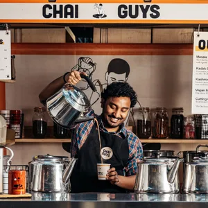 Chai Guys Authentic Masala Chai Blend Freshly Ground Spices & Assam Tea 28 Servings Tin - Chai Guys