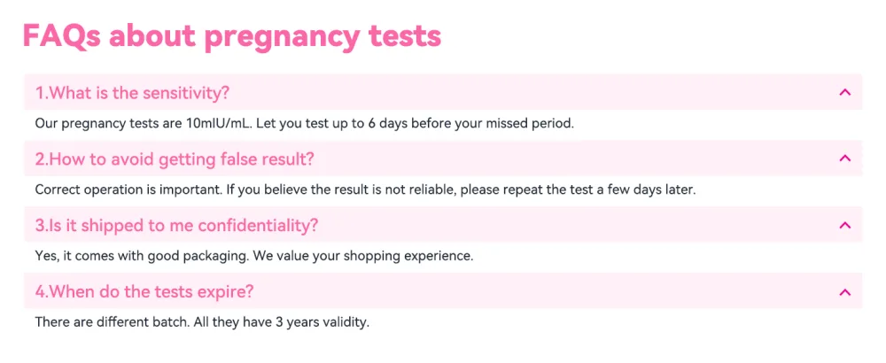 Wondfo Pregnancy Test 20 Ultra Early Pregnancy Test Strips 10 MIU/mL 5mm Width Fertility Test Kit - 10 miu sensitivity