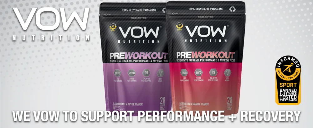 VOW Pre Workout Advanced Complex with Creatine Beta Alanine Caffeine Improve Energy & Focus (Blackcurrant & Apple) - Pre Workout with Caffeine and Creatine
