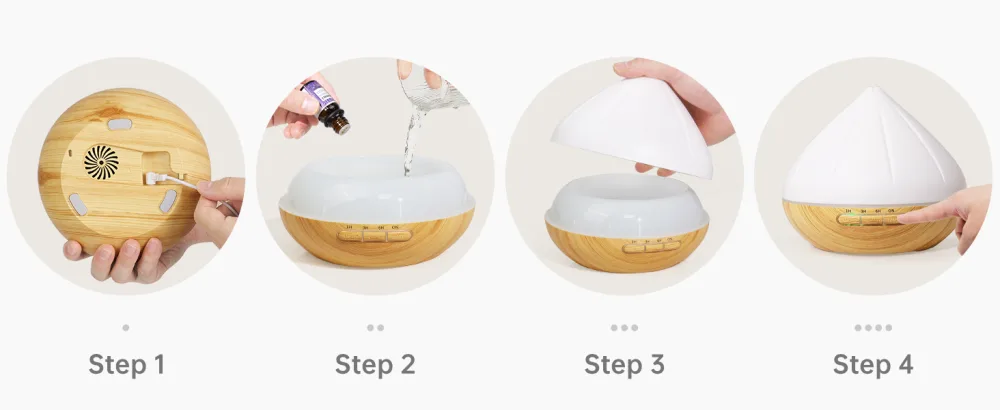 500ml Essential Oil Diffuser Aromatherapy Diffuser with 8x10 Essential Oils Aroma Diffuser Humidifier for Large Room 4 Timer Setting with Remote Control - product information 11