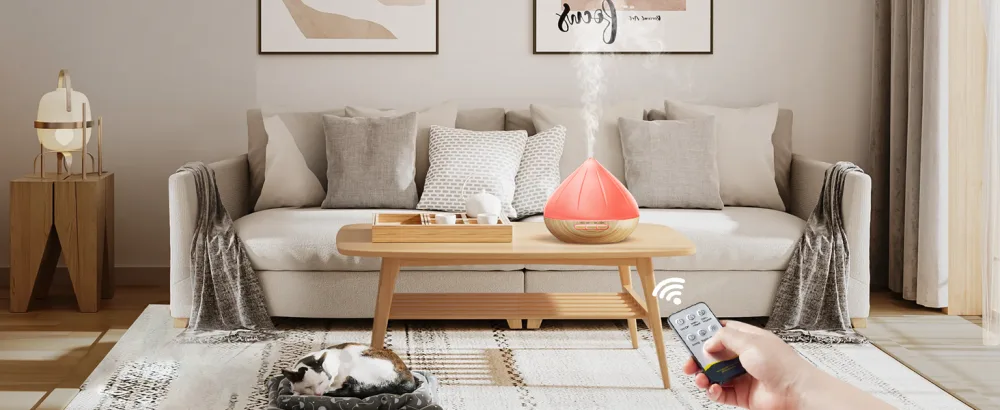 500ml Essential Oil Diffuser Aromatherapy Diffuser with 8x10 Essential Oils Aroma Diffuser Humidifier for Large Room 4 Timer Setting with Remote Control - product information 7