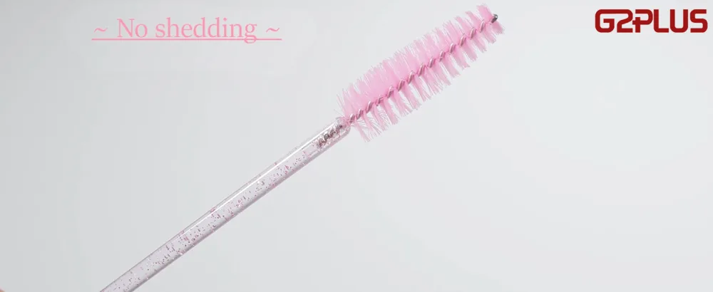 G2PLUS 200 PCS Disposable Eyelash Brushes - Pink Eyelash Spoolies for Extensions - Crystal Mascara Wands -Eyelash Extension Brush Applicator for Eyelash Extensions 200PCS Pink - Disposable Eyelash Brushes