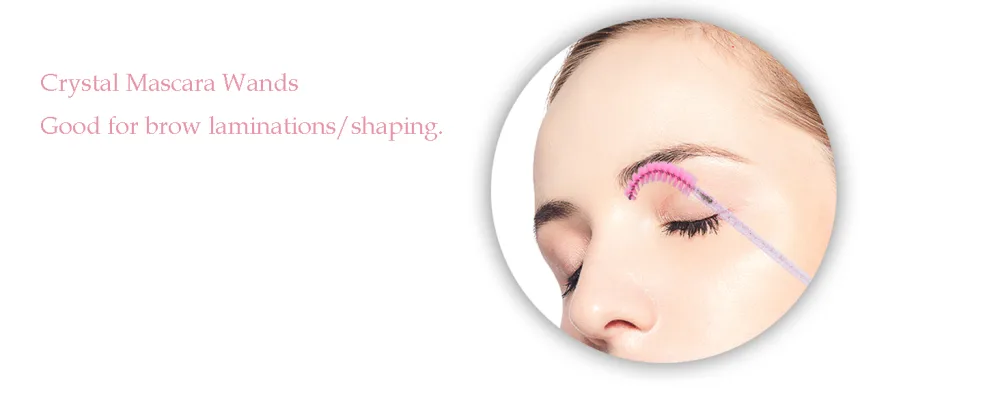 G2PLUS 200 PCS Disposable Eyelash Brushes - Pink Eyelash Spoolies for Extensions - Crystal Mascara Wands -Eyelash Extension Brush Applicator for Eyelash Extensions 200PCS Pink - Disposable Mascara Wands