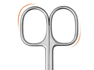 CGBE Cuticle Scissors with Curved Tip Stainless Steel Cuticle Scissors Extra Fine Super Sharp Small Pointed Beauty Cuticle Cutter for Trimming Cuticles Eyebrows Eyelashes and Dry Skin Square Handle 1pc - cuticle scissors