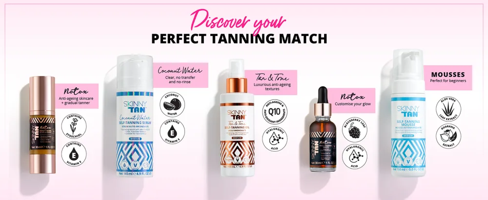 Skinny Tan Cherry Face Tanning Drops 30ml - discover your perfect tanning match