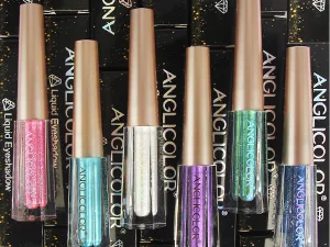 Anglicolor Eyeshadow Liquid Glitter Eyeshadow Highly Pigmented Glitter Gel Diamond Eyeshadow Liquid Eyeshadow & Eyeliner Blendable Shimmer Eyes Makeup Vegan (#16) - Eyeshadow