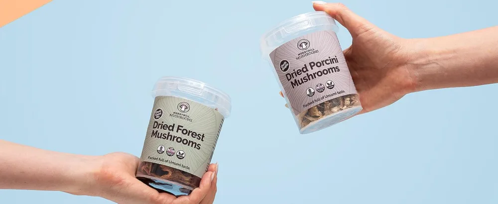Merryhill Mushrooms - Premium A Graded Dried Porcini Mushrooms (500g) 500.0 grams - dried range