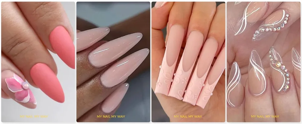 BURANO Poly Extension Gel Nail Kit 6 Colors Nail Poly Nails Builder Gel Set for Beginner & Professional Using Poly Nail Gel Kits DIY Starter Kit Nail Art Gift (04 Pink Glitter) - BURANO Poly Builder Gel Nail Kit-2-Set No. 6