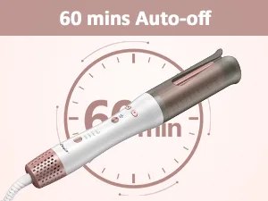 CkeyiN Automatic Hair Curler Innovative Rotating Curling Wand Iron Fast-Heating and Versatile Automatic Rotating Hair Curler with Cold Air Styling Function White - Automatic Hair Curler