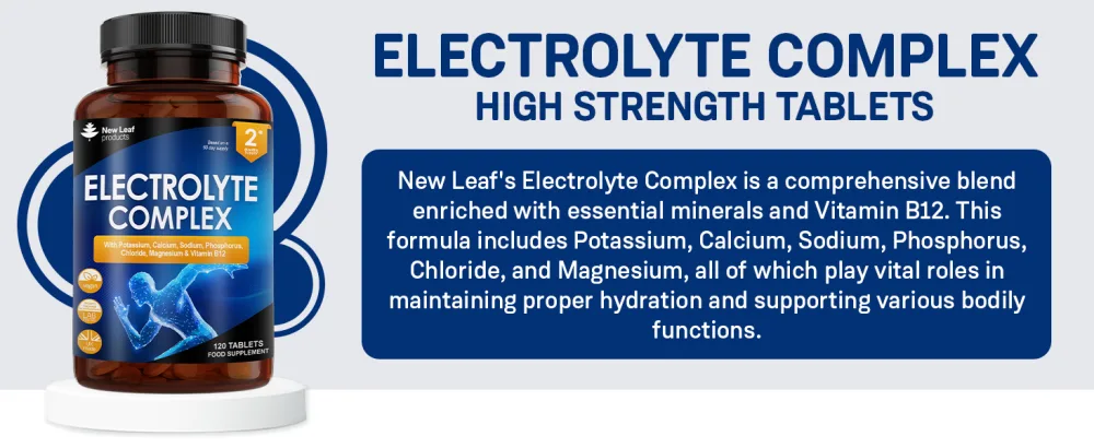 Electrolytes Tablets - High Strength Electrolyte Tablets Rehydration Tablets - With Potassium Calcium Sodium Phosphorus Chloride Magnesium & Vitamin B12 Fasting Keto Electrolytes Vegan Made In UK - electrolyte complex