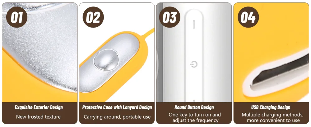 Sleep Aid Device Microcurrent Holding Sleep Instrument for Insomnia Fast Asleep USB Charging Anxiety Pressure Relief Sleep Aid Device (Yellow) - B0CF5GW433