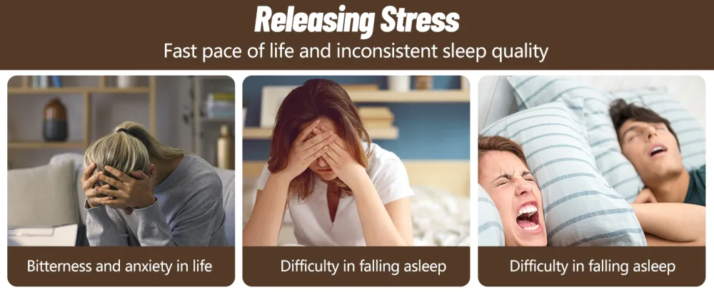 Sleep Aid Device Microcurrent Holding Sleep Instrument for Insomnia Fast Asleep USB Charging Anxiety Pressure Relief Sleep Aid Device (Yellow) - B0CF5GW433
