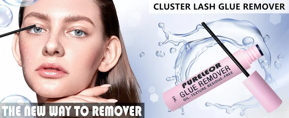 Cluster Eyelash Glue Remover Cluster Lash Glue Remover DIY Lash Adhesive Remover Mascara Wand Glue Remover Clear 5ml - Lash Remover Cluster Las