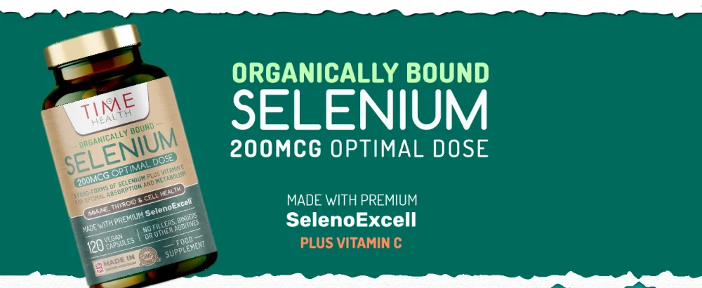 New: Tri-Selenium Complex 200mcg - Max Absorption Organically Bound & Food-Form Selenium - Clinically Studied - Immune Cell & Thyroid Function - UK Made - GMP - No Additives 120 count (Pack of 1) - selenium