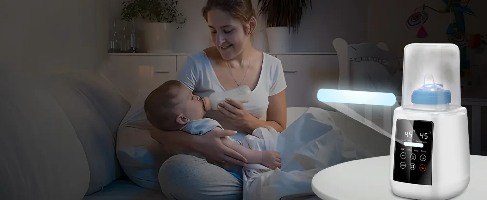 Baby Bottle Warmer 6-in-1 Multi-Functional Bottle Warmer Fast Warming Baby Food Warmer High Temperature Bottle Steriliser Precise Temperature Control for Breastmilk or Formula - product information 6