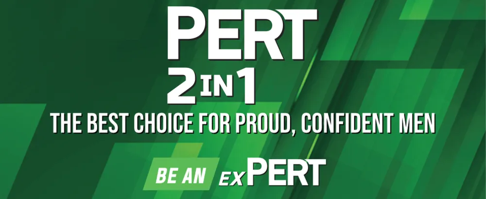 PERT 2 in 1 Complete Clean Shampoo and Conditioner - Mens Shampoo for Daily Use - Hair Conditioner for Men - 25.4 oz - Pert Module 7