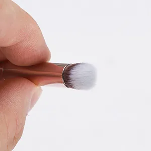 TEOYALL Angled Kabuki Foundation Brush Dense Synthetic Contour Brush for Bronzer Liquid Foundation Cream Powder Blending Buffing Stippling Brush (370) - 370 Mini Concealer Brush