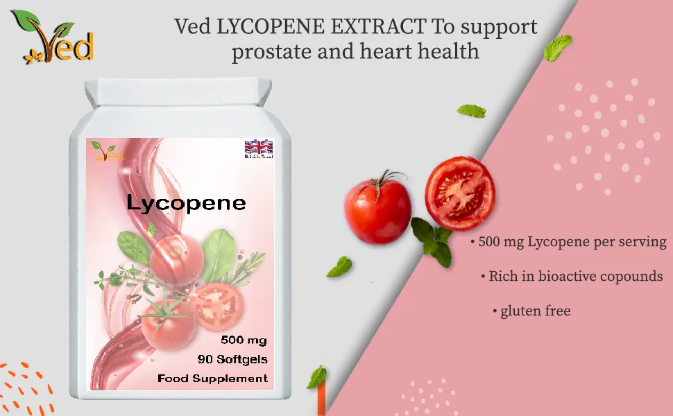 Ved Lycopene Supplement 500mg x 90 Softgel - product information 3