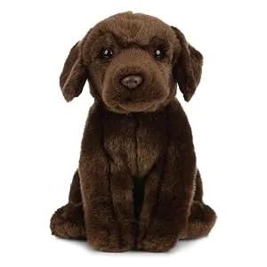 Living Nature Soft Toy - Chocolate Labrador (20cm) Brown Chocolate Labrador 20cm Dog - Chocolate Labrador