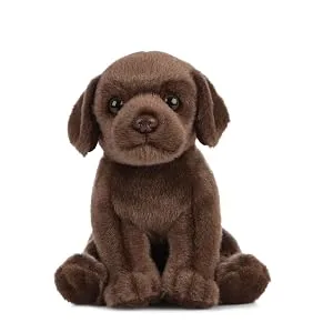 Living Nature Soft Toy - Chocolate Labrador Puppy (16cm) Chocolate Labrador 16cm Puppy - chocolate labrador