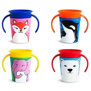 Munchkin Miracle 360 WildLove Trainer Cup 6 oz/ 177 ml Elephant - munchkin miracle trainer cup ifaw