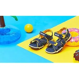 Timberland Unisex Kid's Adventure Seeker 2 Strap (Toddler) Open Toe Sandals 6.5 UK Navy Pink - product information 1