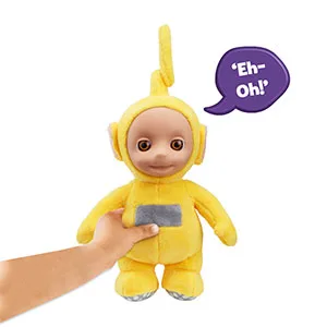 Character Uk Teletubbies 8 Inch Talking Laa-Laa Soft Toy Modern - Laa-Laa